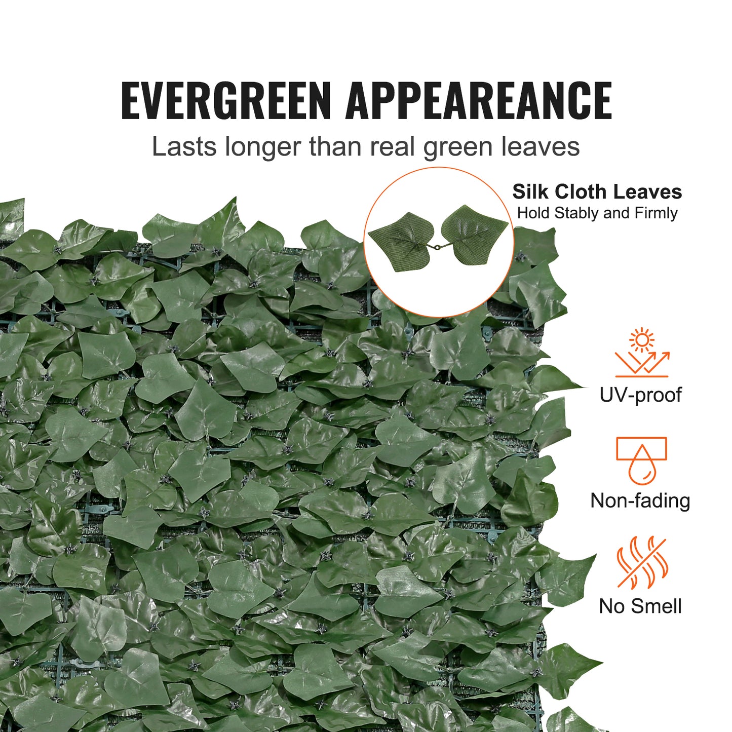 VEVOR Ivy Privacy Fence, 96" X 72" Artificial Green Wall Screen