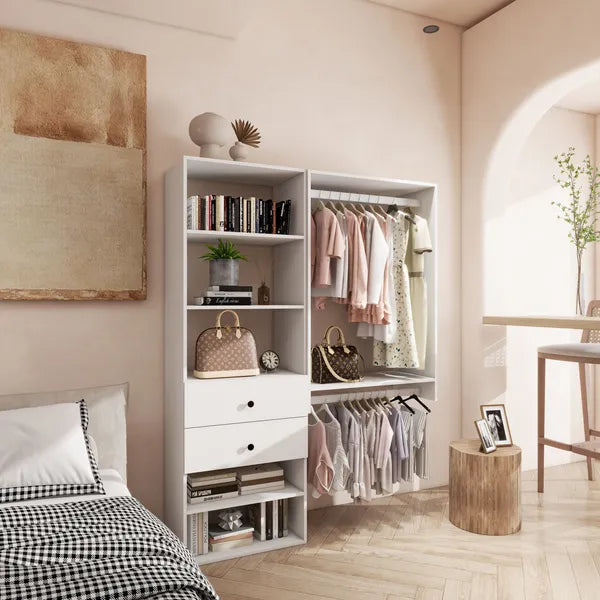Modular Closet Organizer System: 54.6"L*17.16"W*70.2"H