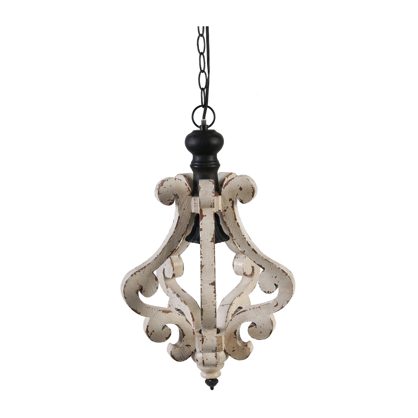 Farmhouse Chandelier, Dilapidated White