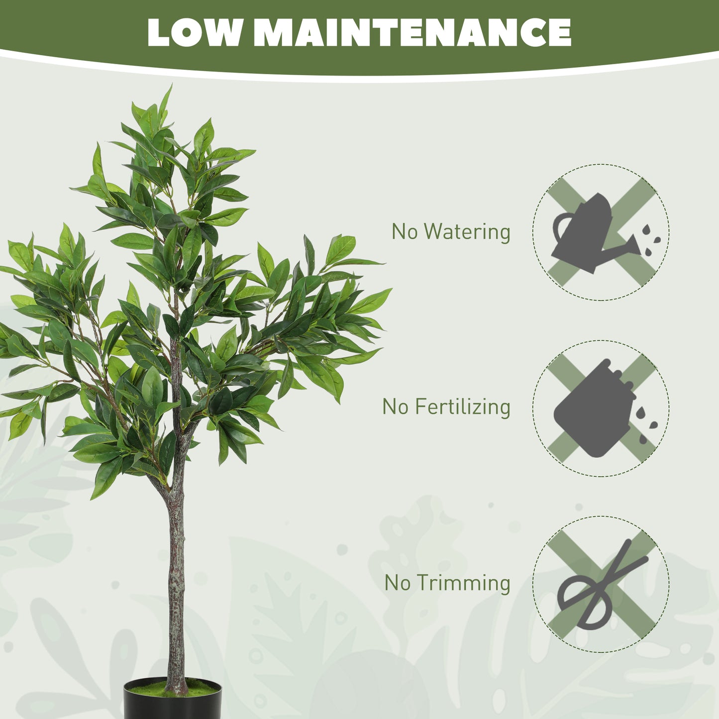Lifelike Artificial Laurel Tree