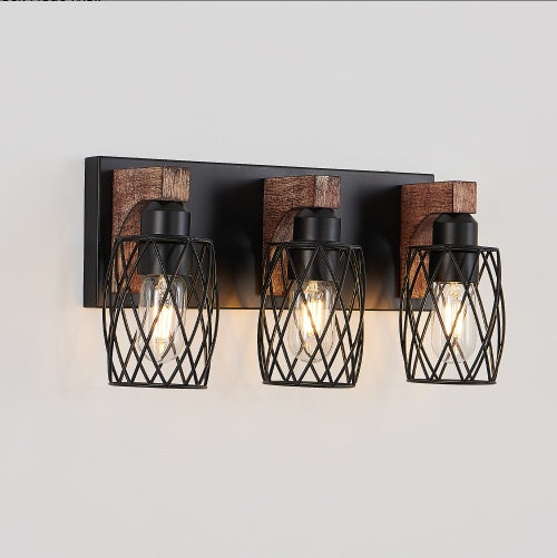 18" Industrial Vintage 3-Light Wall Sconce