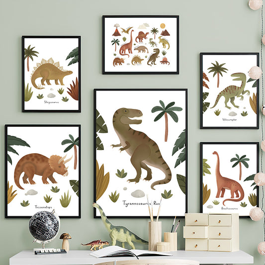Children's Wall Art, Dinosaurs