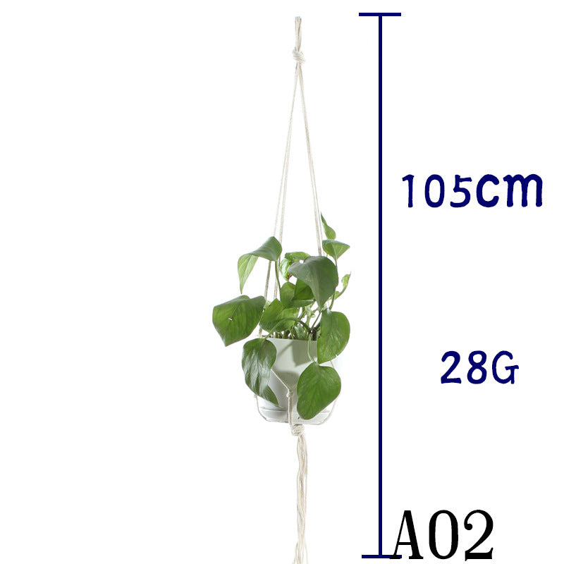 Cotton Rope Indoor Plant Hanger