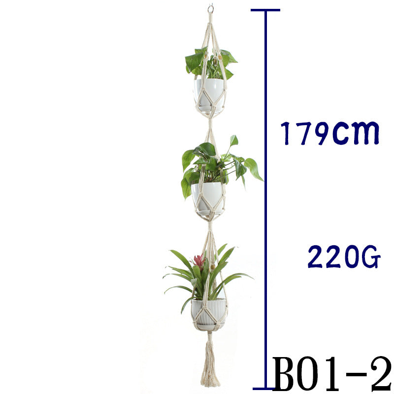 Cotton Rope Indoor Plant Hanger