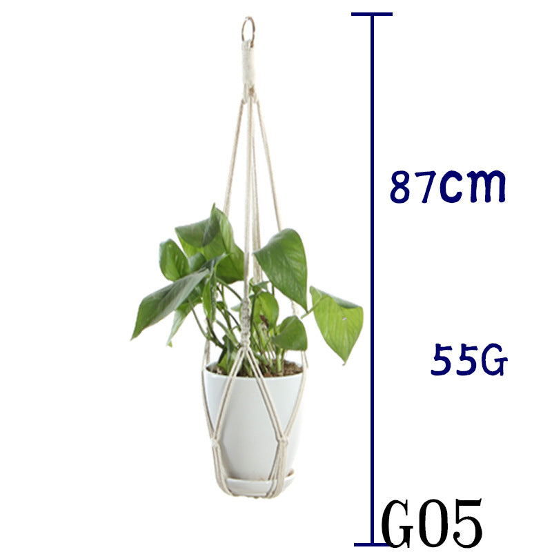 Cotton Rope Indoor Plant Hanger