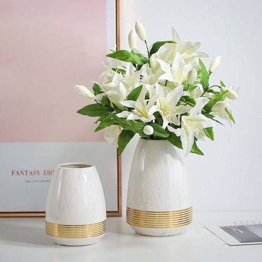 Marbled Ceramic Vase