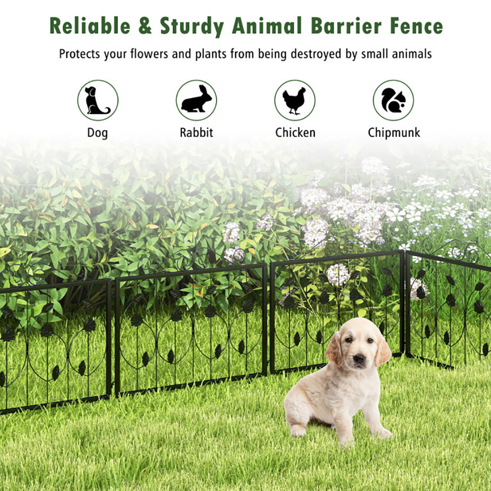 Decorative Garden Fence With 8 Panels