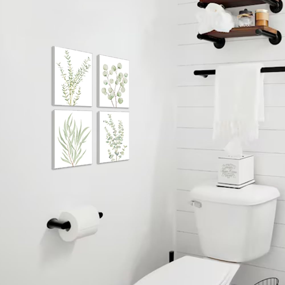 4PCS 8X10 in, Botanical Plant Canvas Wall Art
