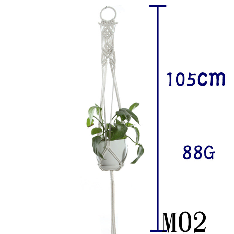 Cotton Rope Indoor Plant Hanger