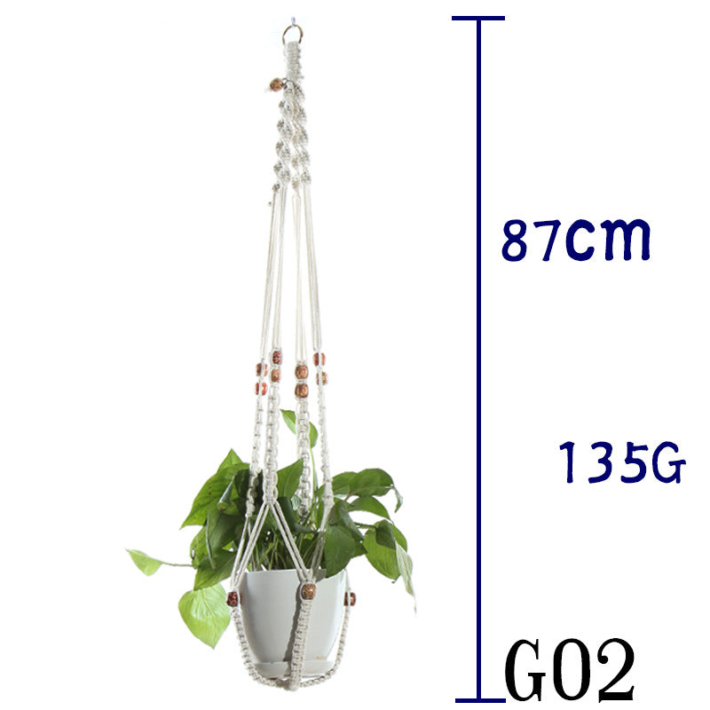 Cotton Rope Indoor Plant Hanger