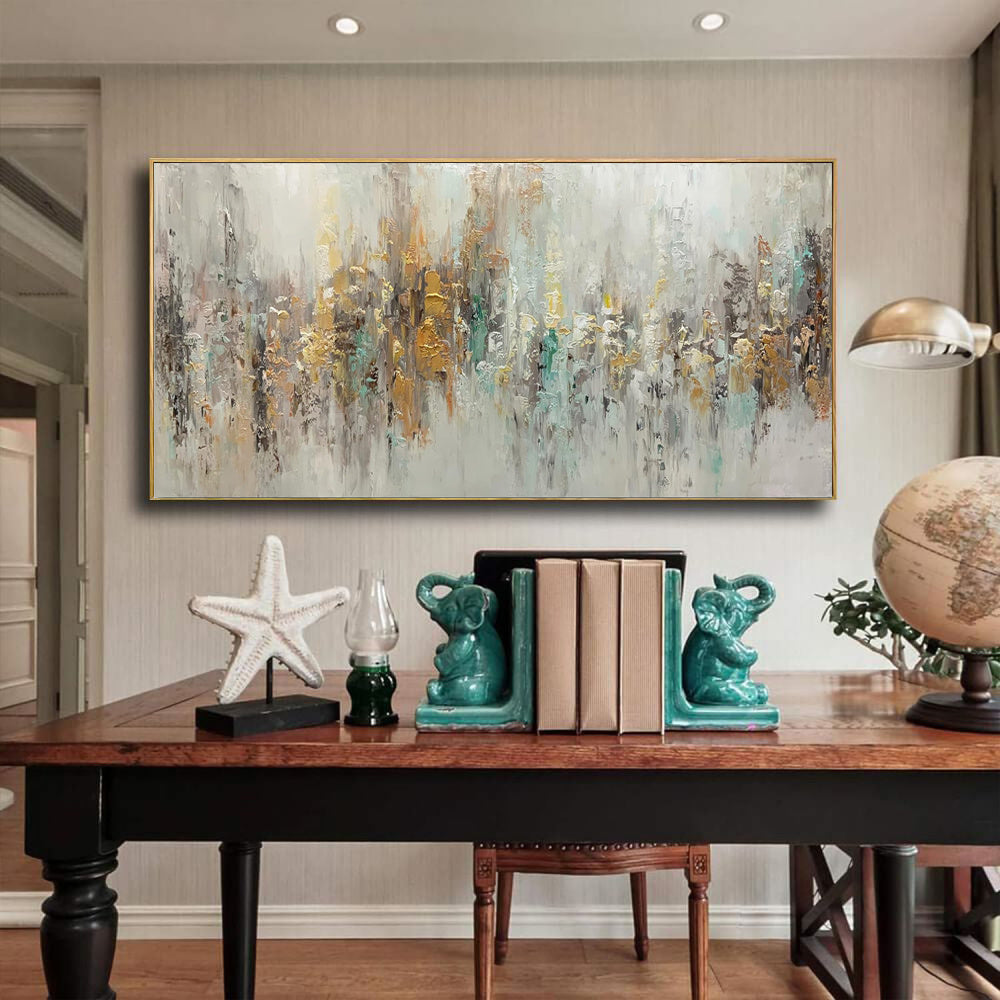 Handmade Abstract Oil Painting on Canvas