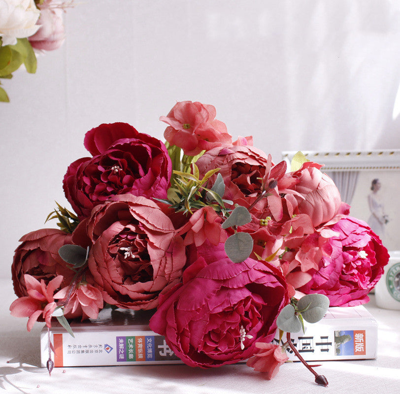 Artificial Peony Flower Bouquet