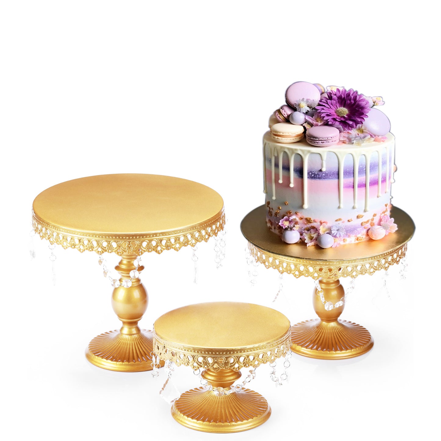 3Pcs Antique Cake Stand Set