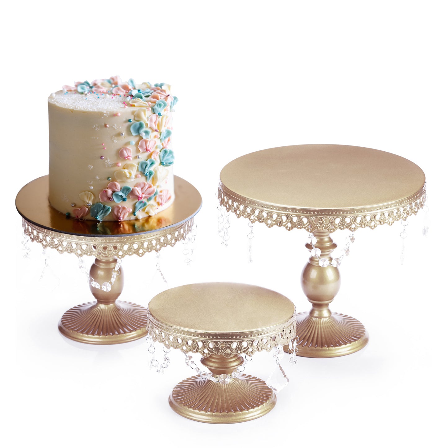 3Pcs Antique Cake Stand Set