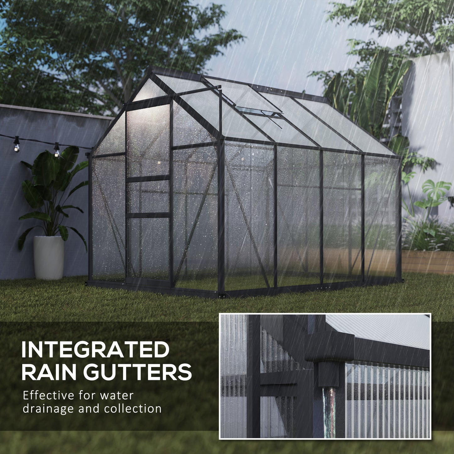 Heavy Duty Walk-in Green House, Gray