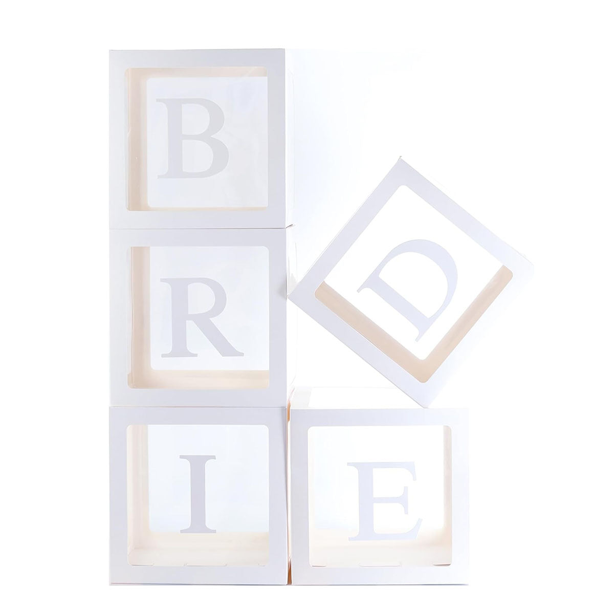 5 Pieces Wedding Balloon Boxes, Bride