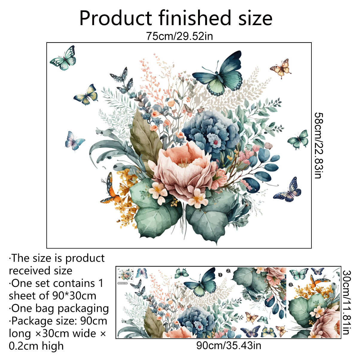 Flower Branches Wall Stickers