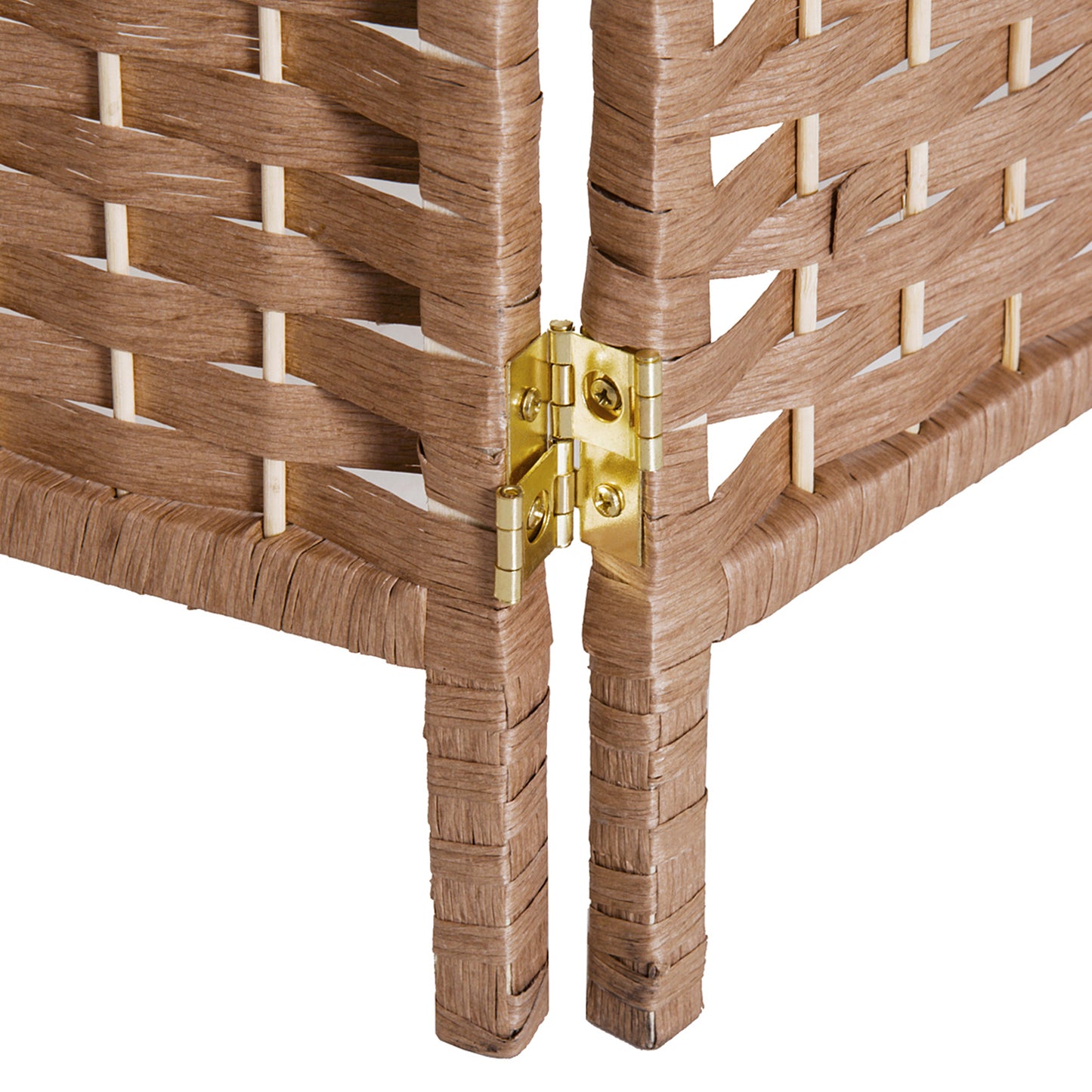 6 Panel Wicker Room Divider, 6' Tall