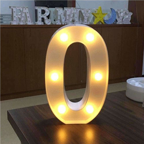 LED Number Light Decoration