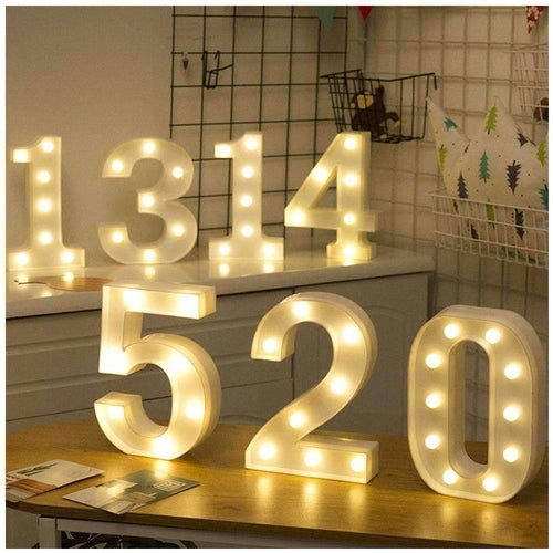 LED Number Light Decoration