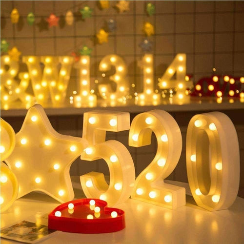LED Number Light Decoration