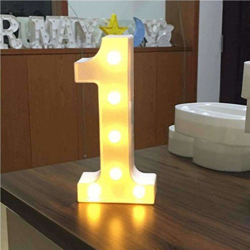 LED Number Light Decoration