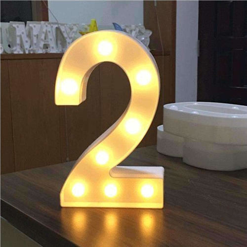 LED Number Light Decoration