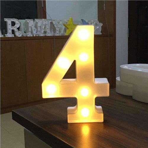 LED Number Light Decoration