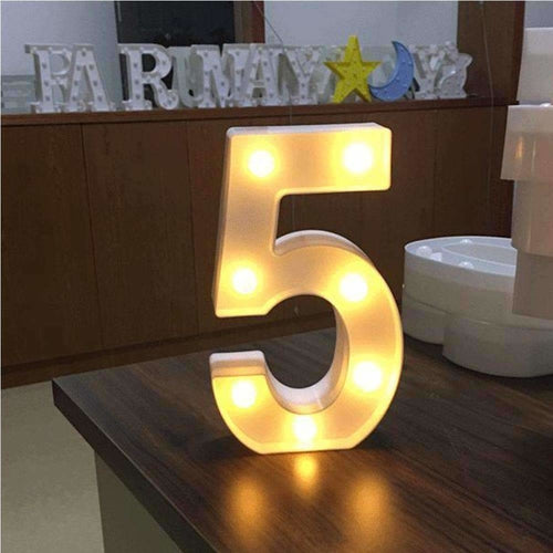 LED Number Light Decoration