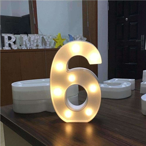 LED Number Light Decoration