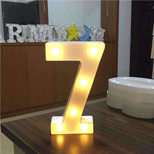 LED Number Light Decoration