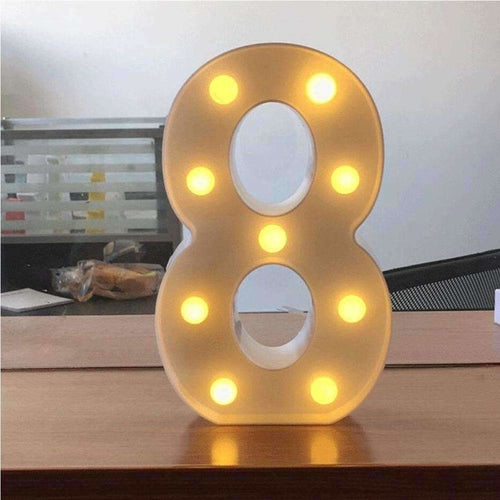 LED Number Light Decoration