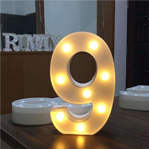 LED Number Light Decoration