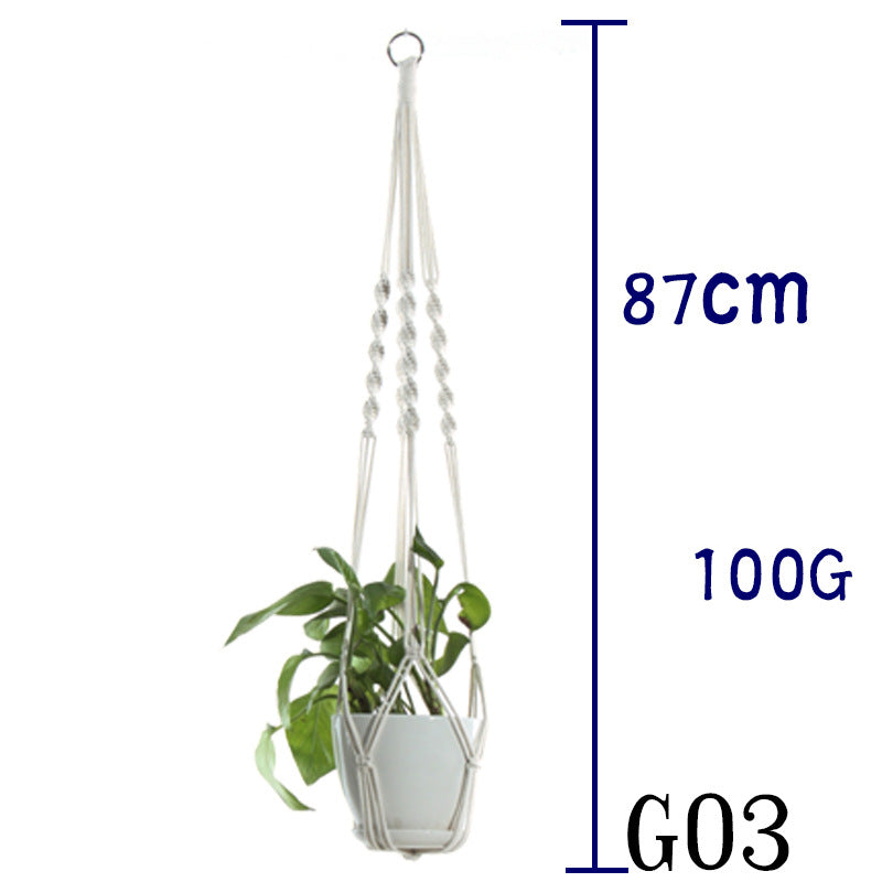 Cotton Rope Indoor Plant Hanger
