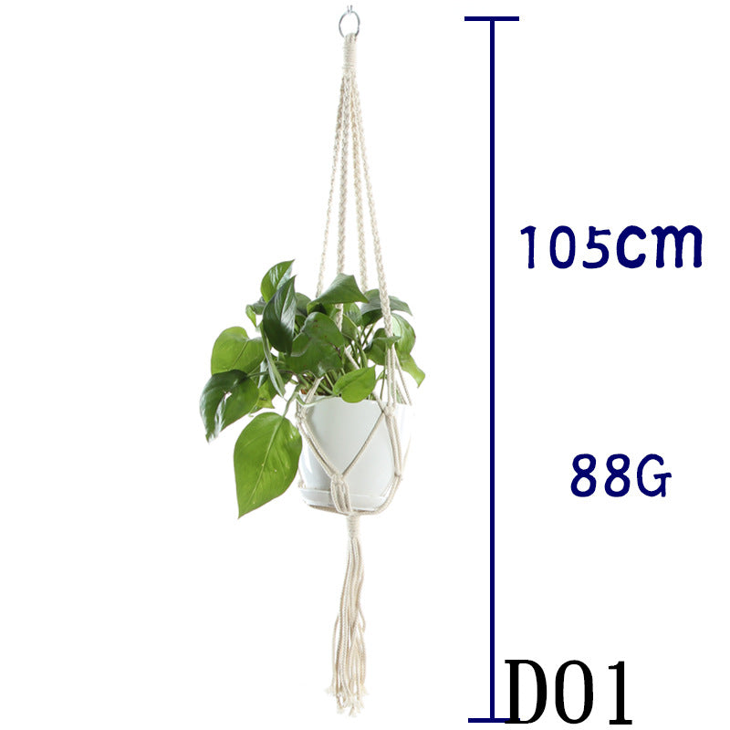 Cotton Rope Indoor Plant Hanger