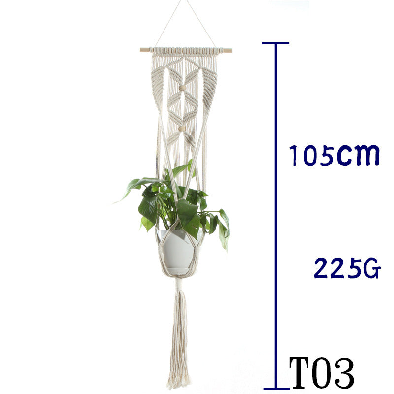 Cotton Rope Indoor Plant Hanger