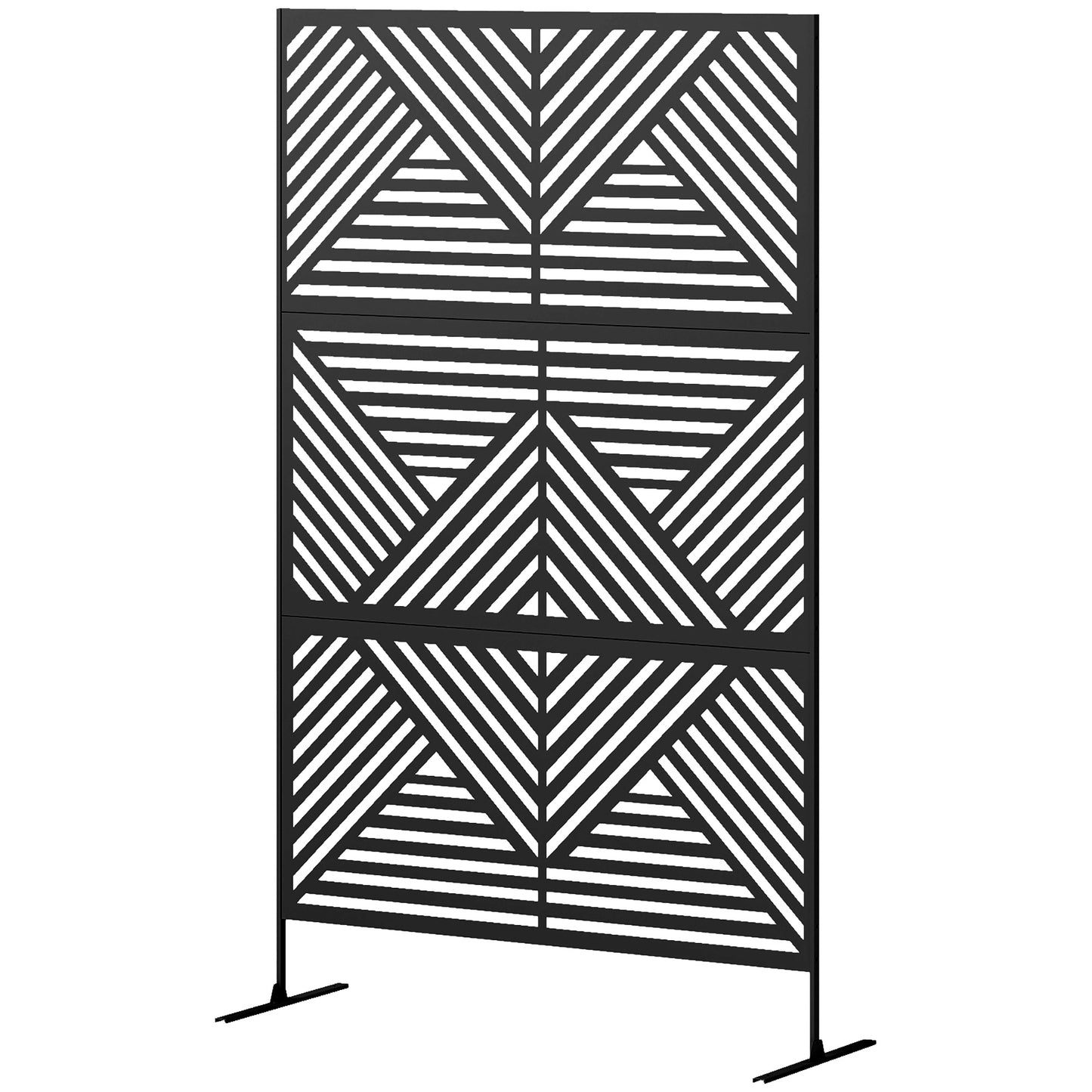 Metal Outdoor Privacy Screen Climbing Plant Trellis with Stand