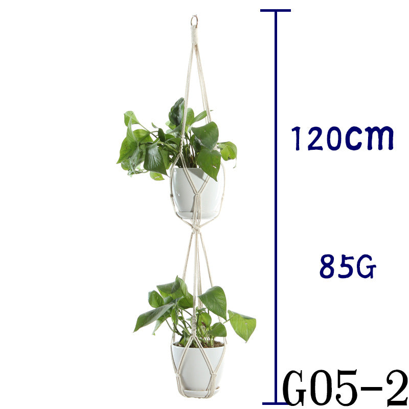 Cotton Rope Indoor Plant Hanger