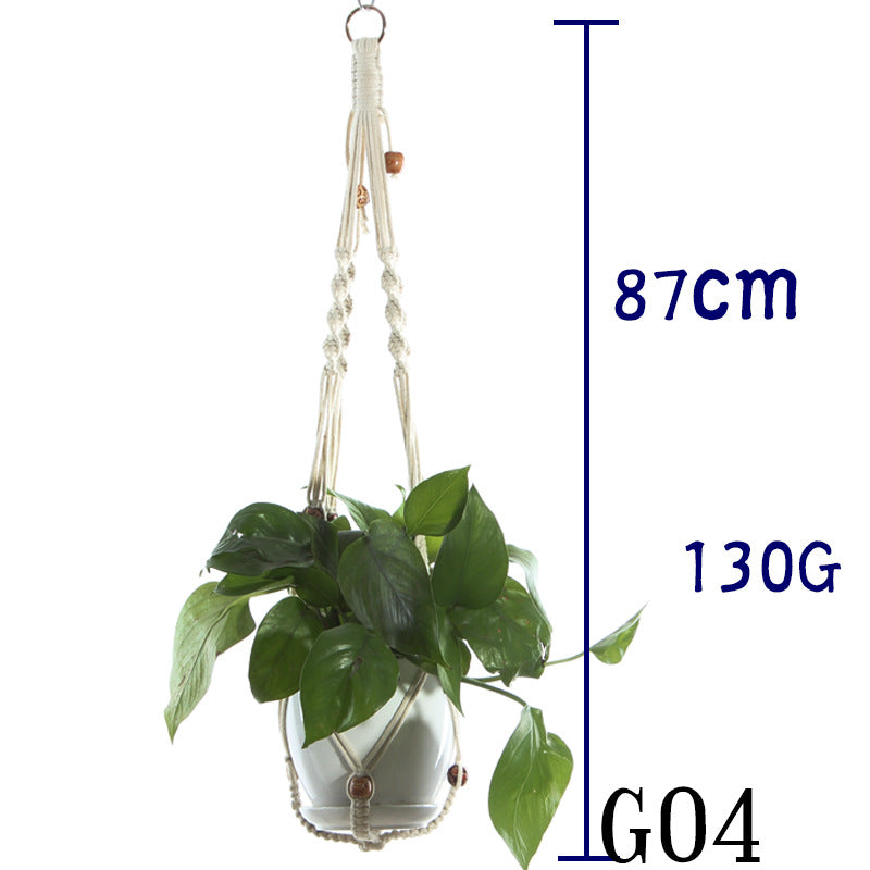 Cotton Rope Indoor Plant Hanger