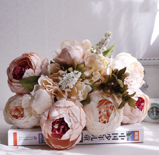 Artificial Peony Flower Bouquet