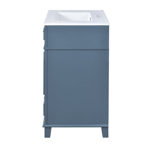 30'' Bathroom Vanity with Ceramic Sink, Blue