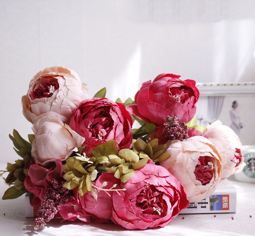 Artificial Peony Flower Bouquet