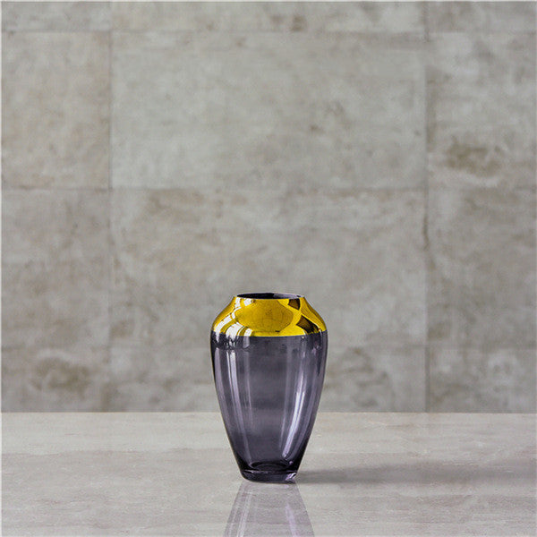 Transparent Glass Vase Decoration, Green