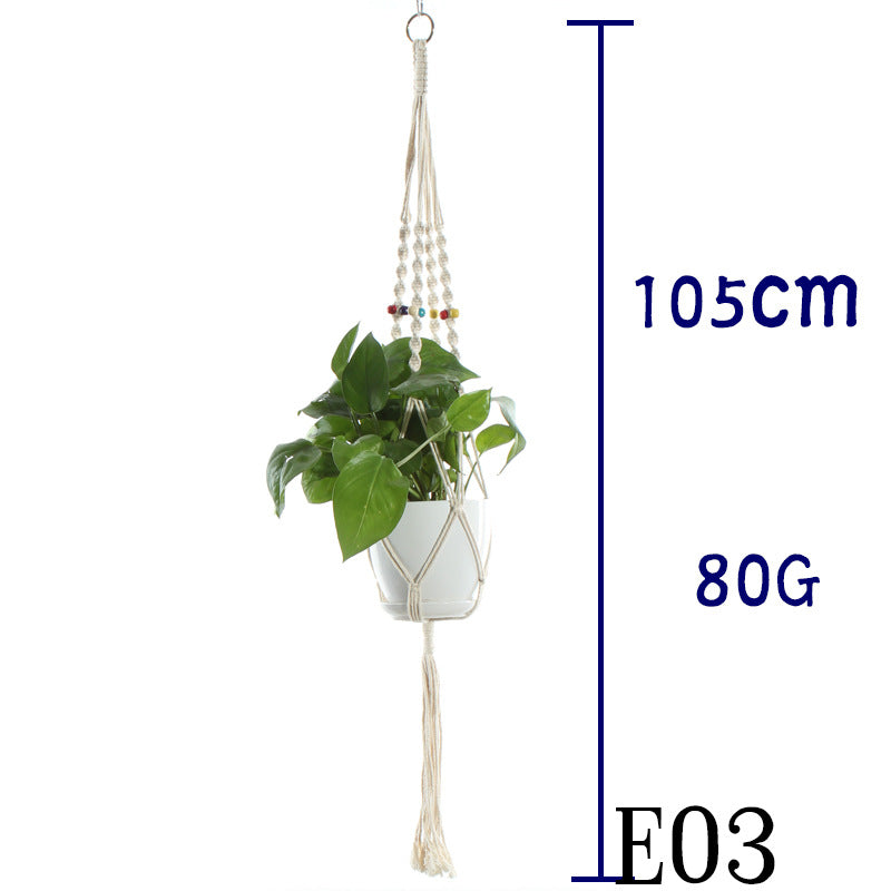 Cotton Rope Indoor Plant Hanger