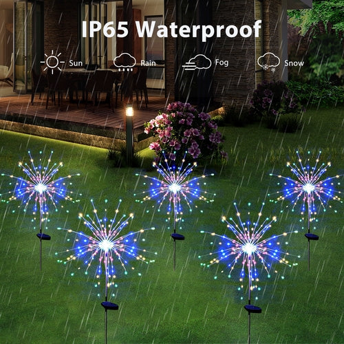 4PCS 120 LED Multi Color Outdoor Firework