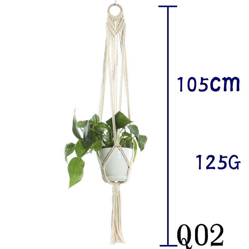 Cotton Rope Indoor Plant Hanger
