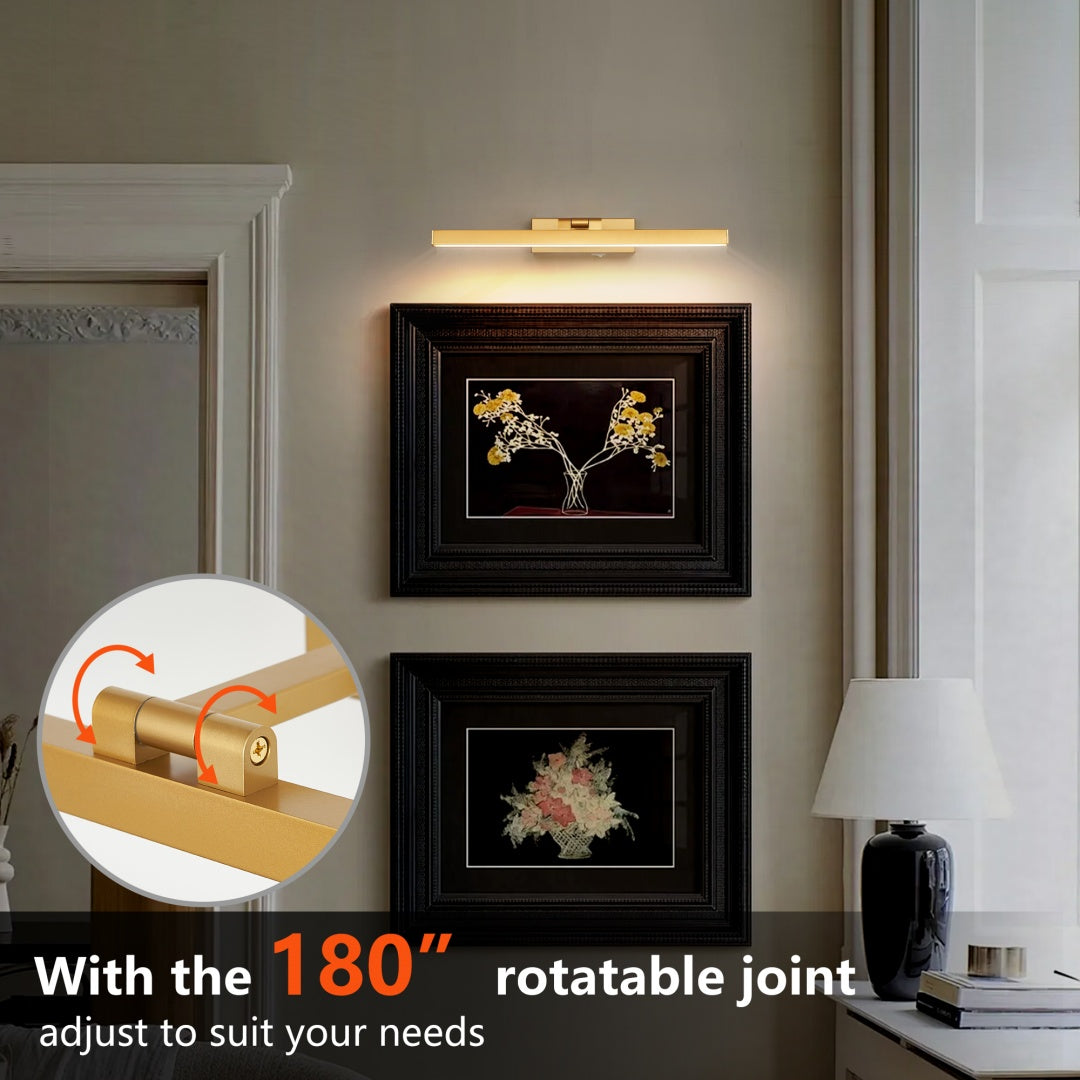 16inch Gold Wall Mounted Art Light Fixture