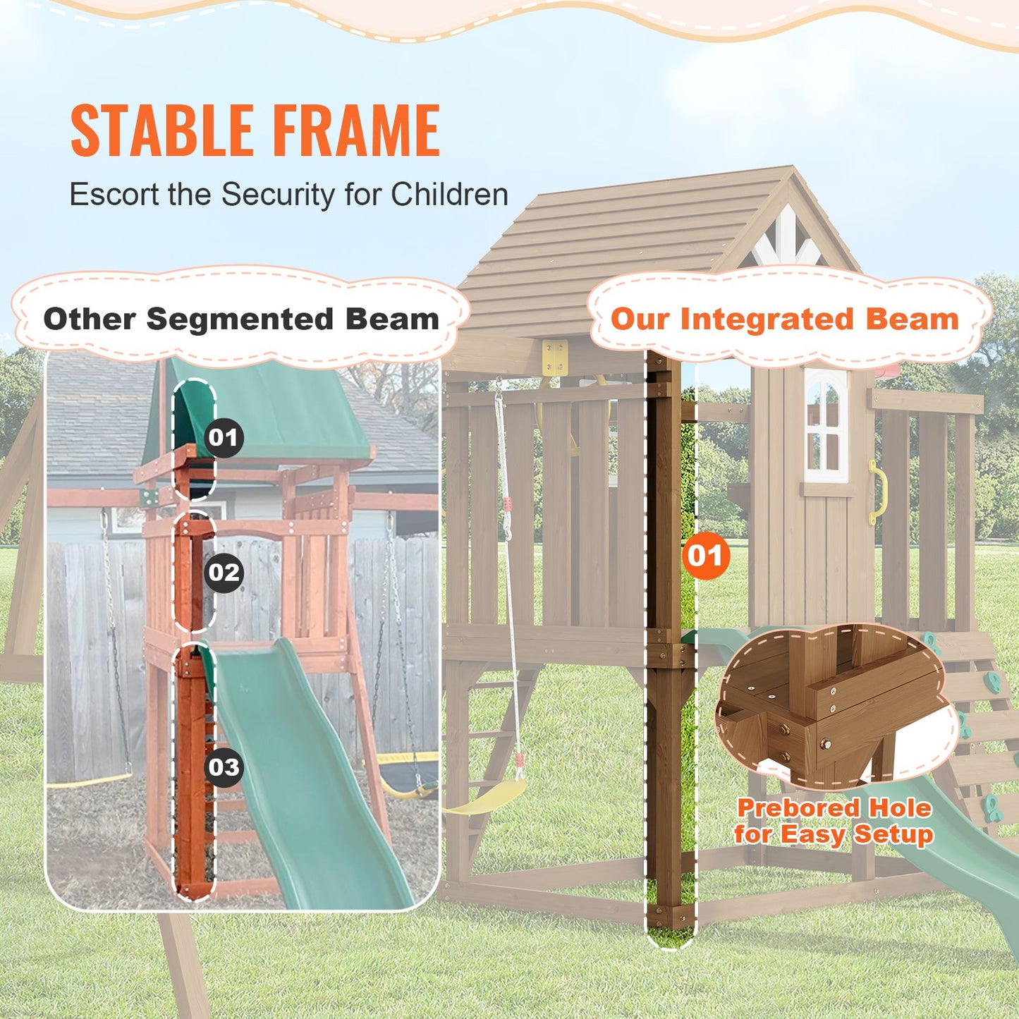10in1 Wooden Playground Set