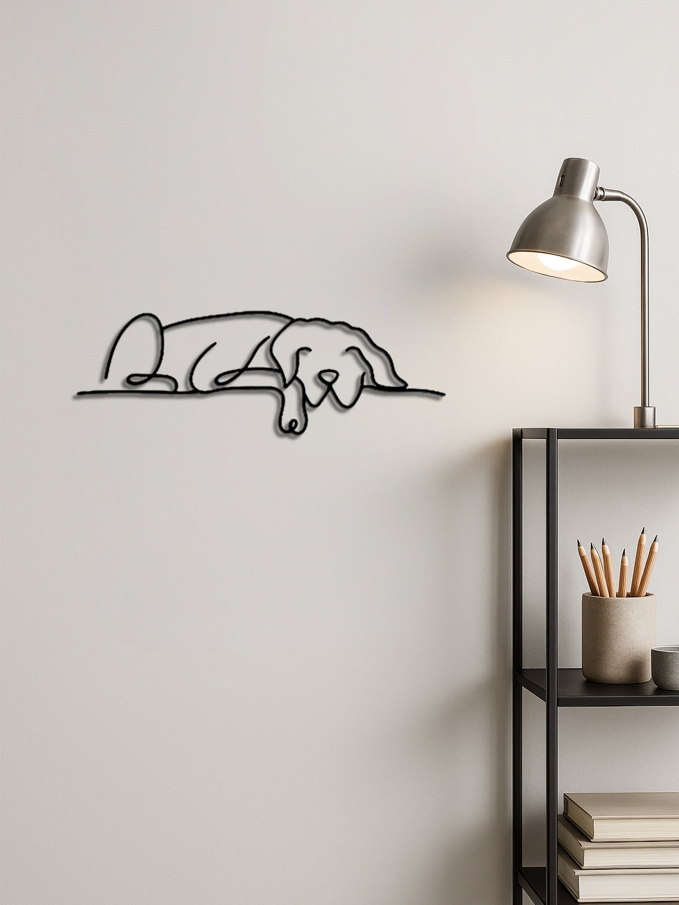 Metal Dog Wall Art