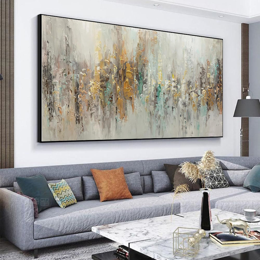 Handmade Abstract Oil Painting on Canvas